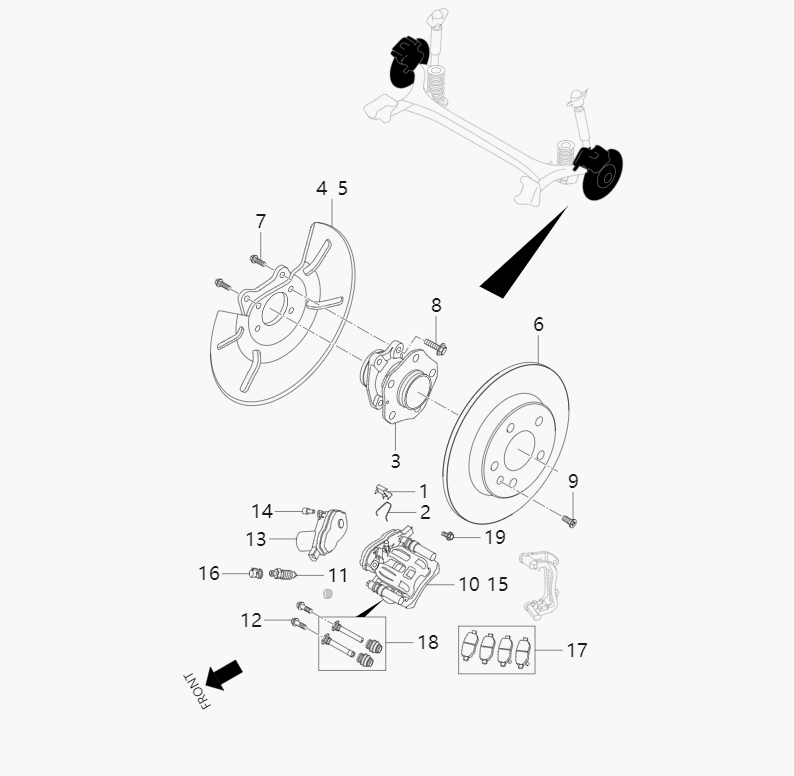 rear brake assembly5-8