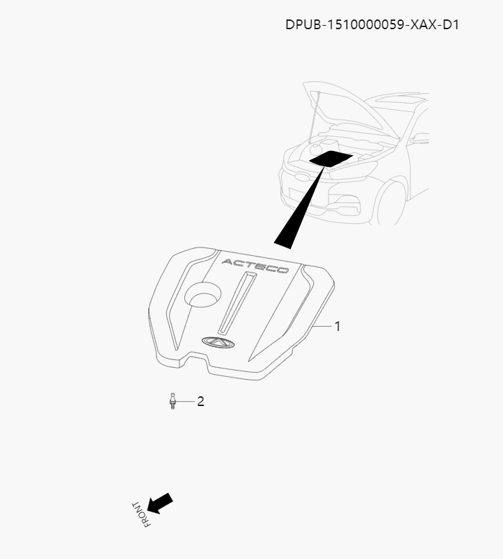 Engine decorative cover system3-6
